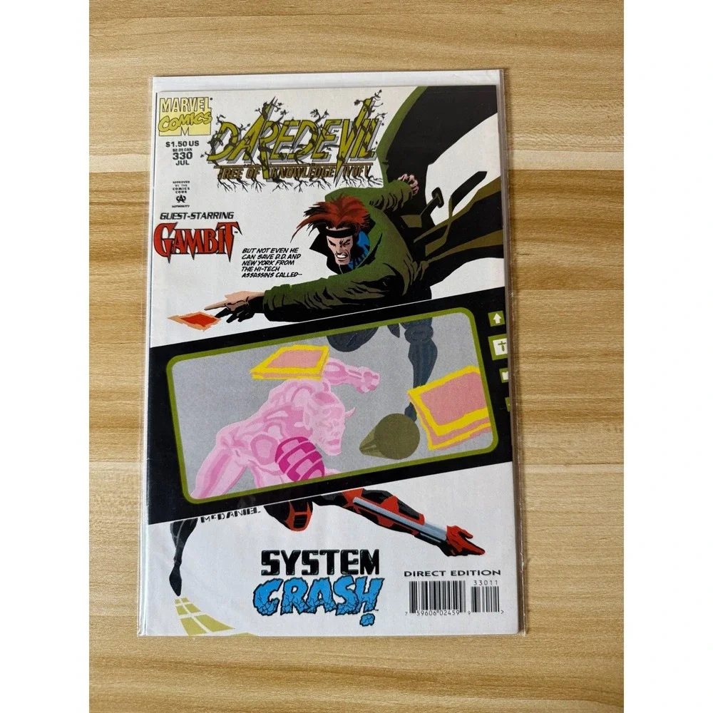 Daredevil #330 Marvel Comic Book System‎ Crash Tree of Knowledge 1994 Gambit